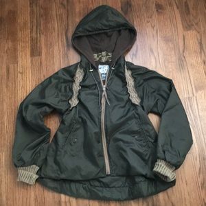 Free People Nylon Hooded Jacket